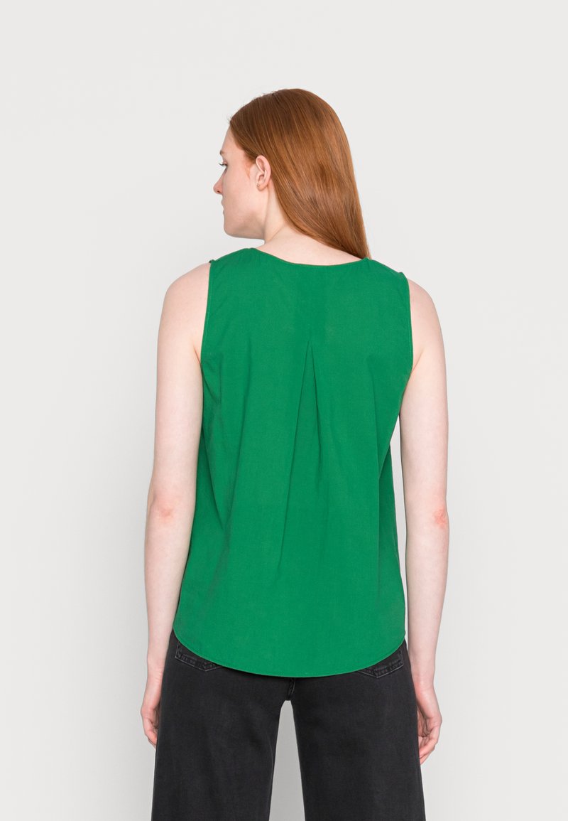 Marc O'Polo BLOUSE SLEEVELESS BACKSIDE PLEAT - Bluse - Preppy Green