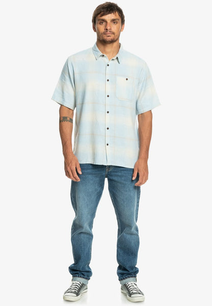 Quiksilver SHADOW LIGHT CHECK - Hemd - Celestial Blue Shadow
