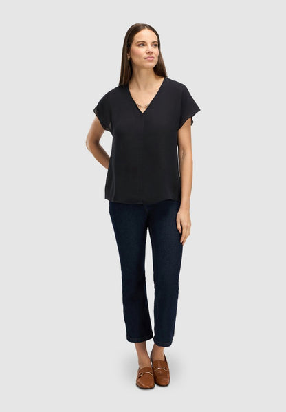  AVEC BOUCLE - Bluse - Nero