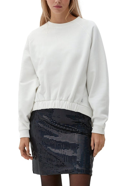 QS By S.Oliver RAGLANÄRMELN - Sweatshirt - Ecru