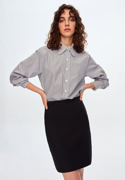  JULIA - Bleistiftrock - Black