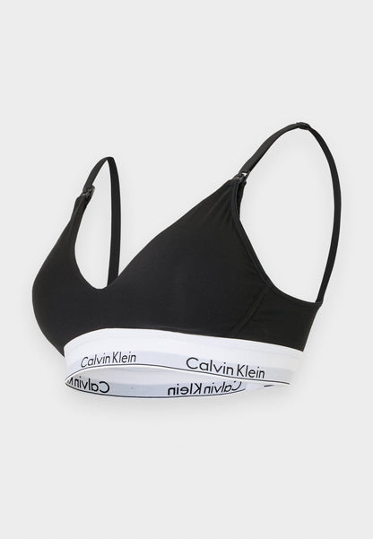 CALVIN KLEIN UNDERWEAR MATERNITY LIGHTLY LINED TRIANGLE ICON - Triangle Bra - Black