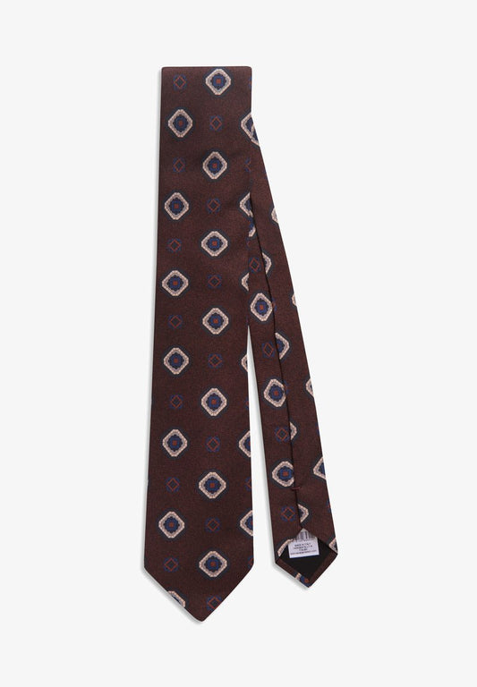 Oscar Jacobson Krawatte - Dark Brown