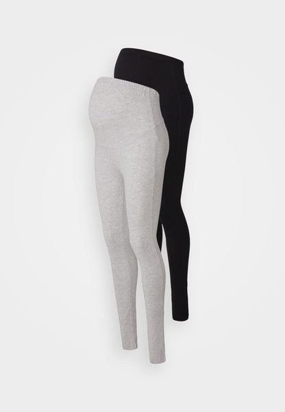  2 PACK - Leggings - Trousers - Black