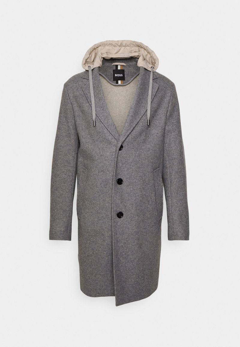 Boss CAM HOOD - Kurzmantel - Dark Grey