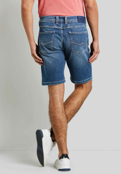 Bugatti BERMUDA - Jeans Shorts - Blau