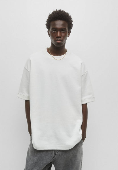 PULL & BEAR PLUSH - T-Shirt Basic - White