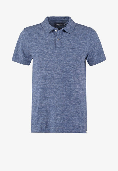 Pier One Poloshirt - Blue Melange