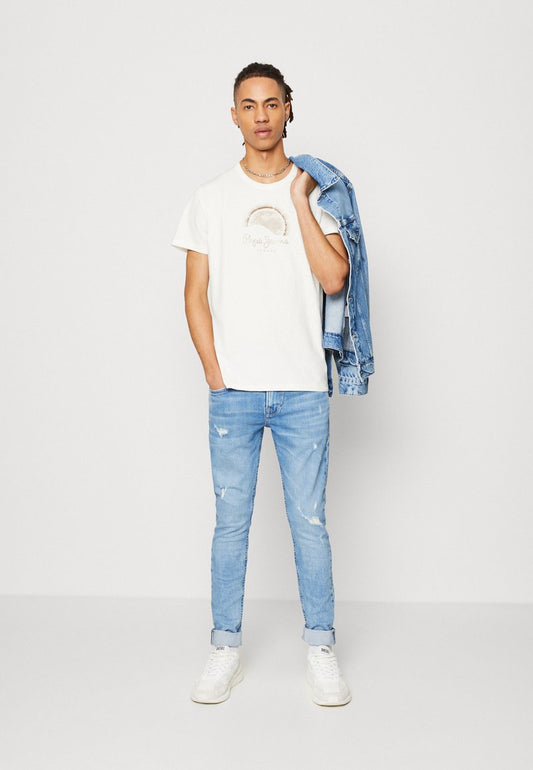 Pepe Jeans RICHMOND - T-Shirt Print - Off White
