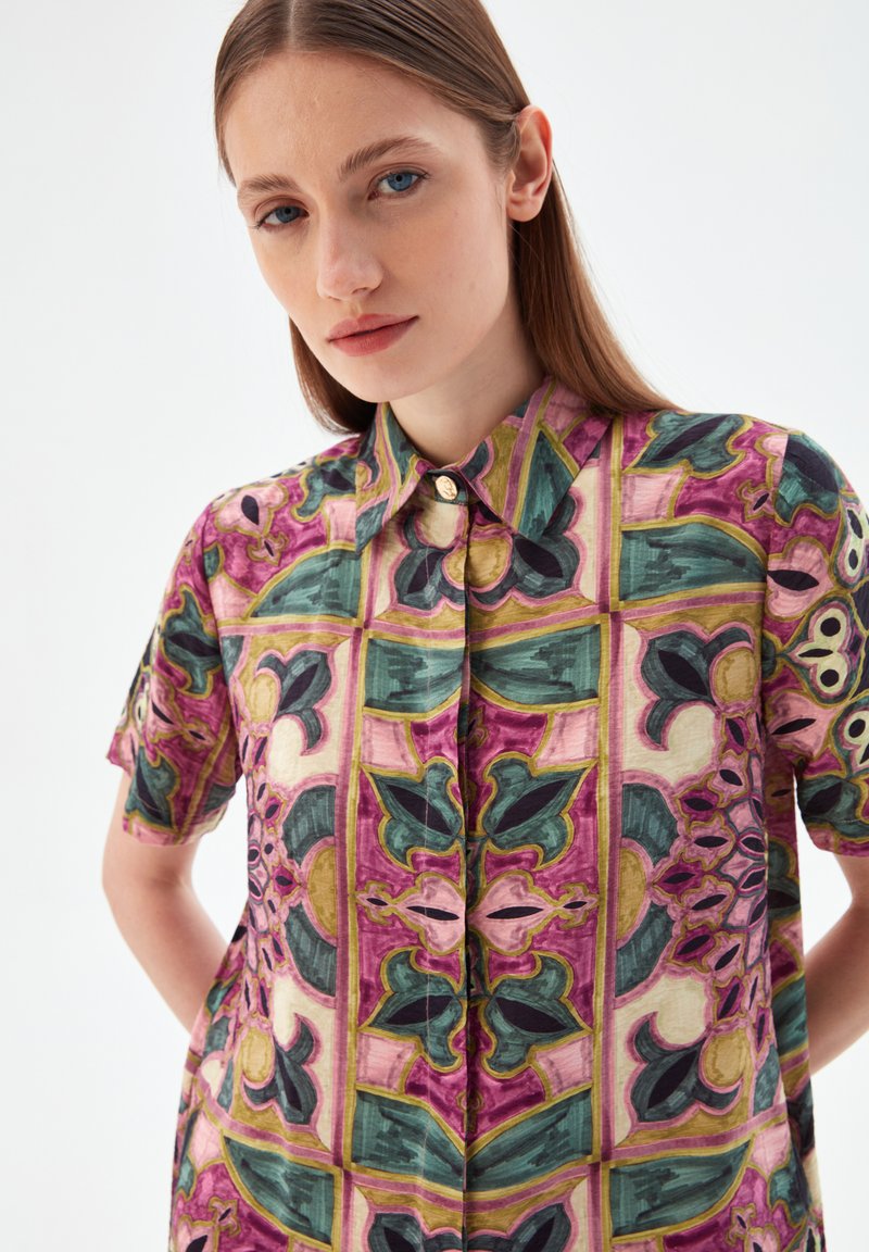 VALERIE - Blusenkleid - Printed Purple