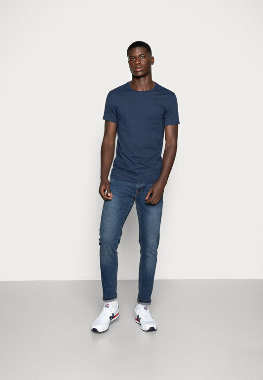  SLIM CREWNECK 2 PACK - T-Shirt Basic - Blues/white