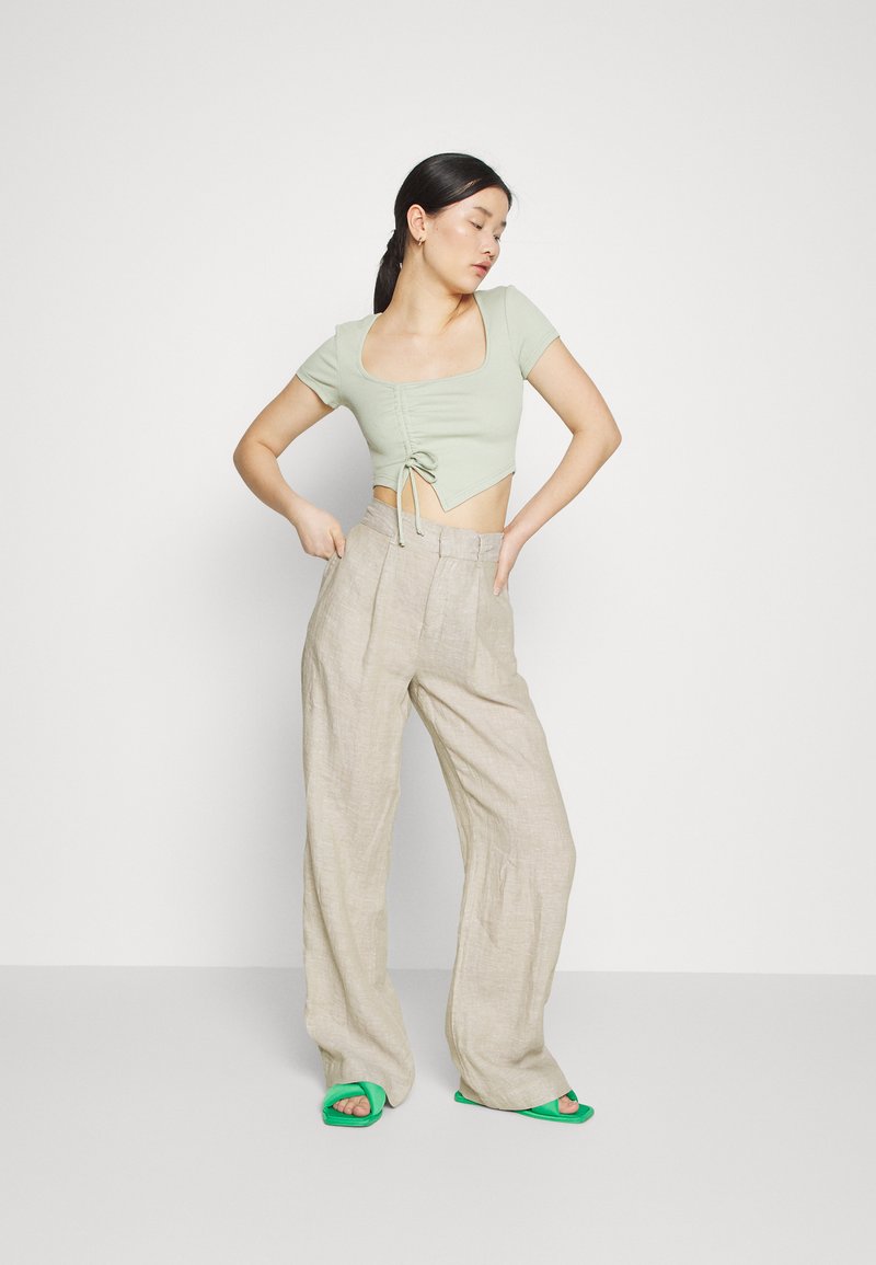  DENISE TROUSERS - Stoffhose - Beige