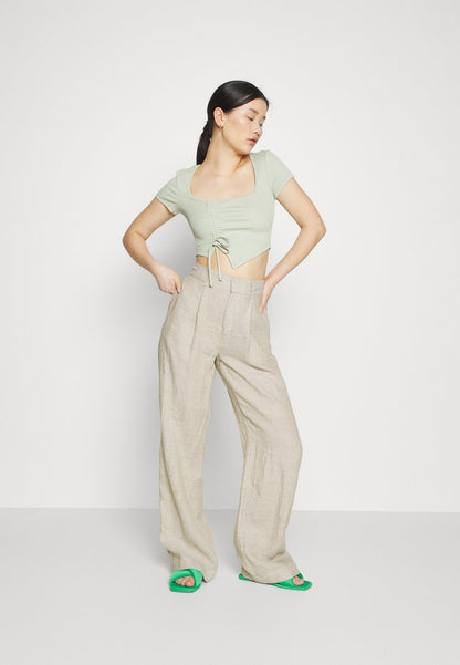  DENISE TROUSERS - Stoffhose - Beige