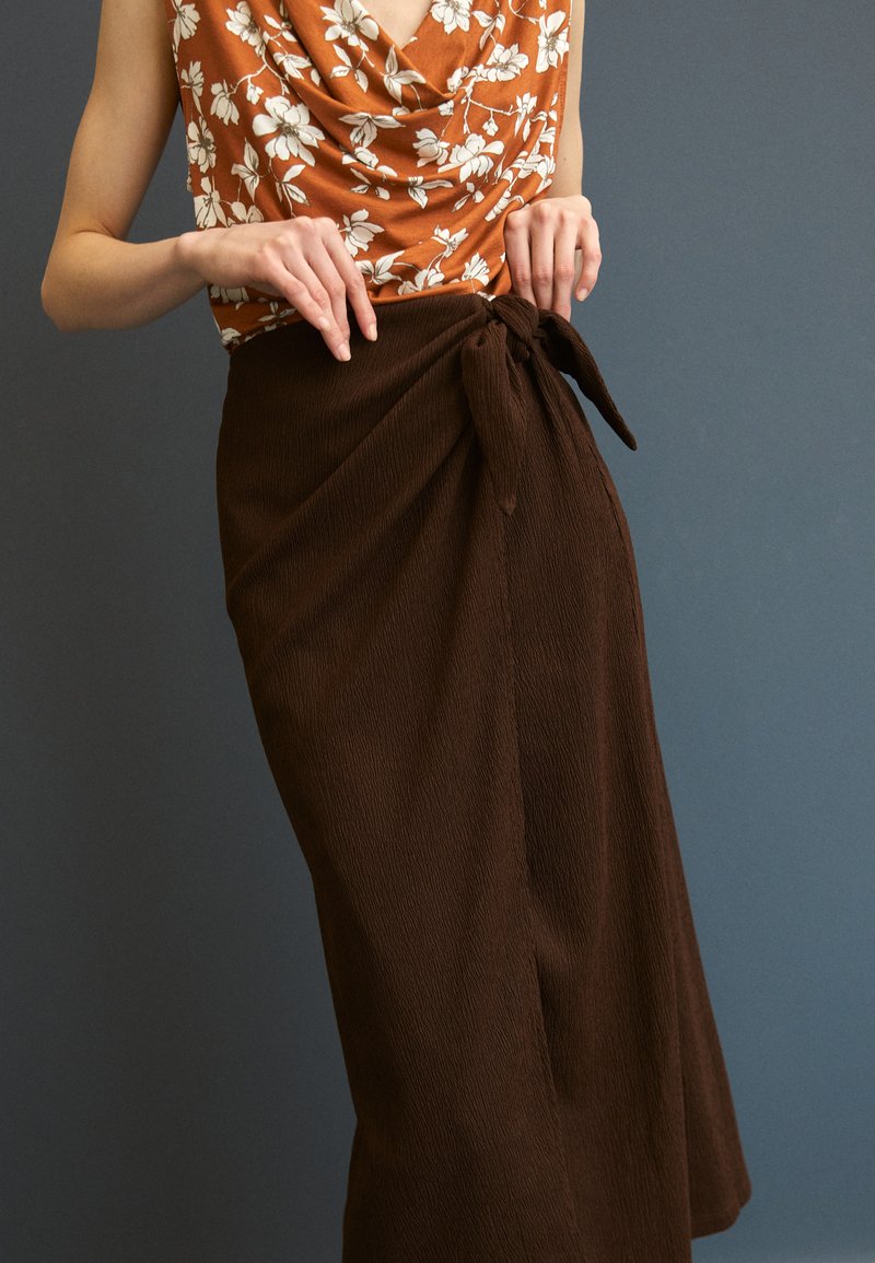 Anna Field A-Linien-Rock - Brown