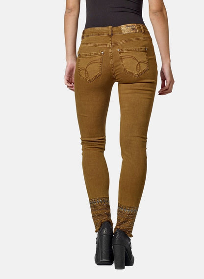 Koroshi Jeans Skinny Fit - Mostaza
