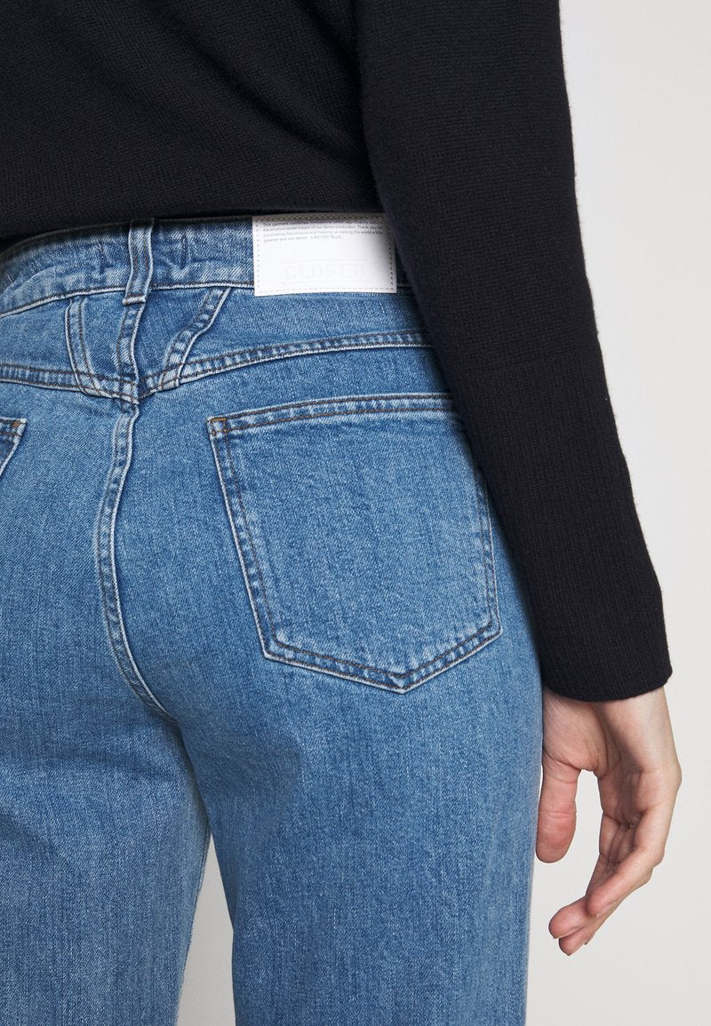 CLOSED PEDAL PUSHER - Jeans Straight Leg - Mid Blue