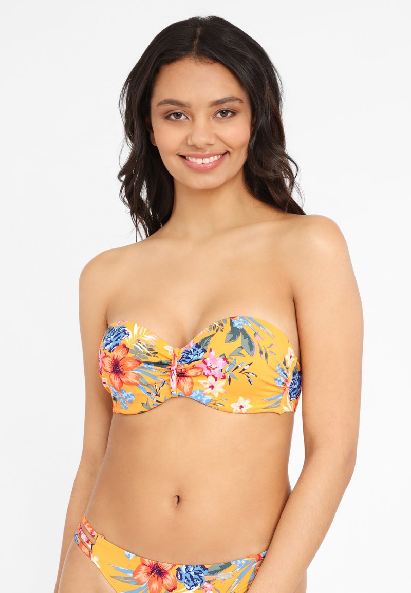 Bench Bikini-Top - Gelb-bedruckt