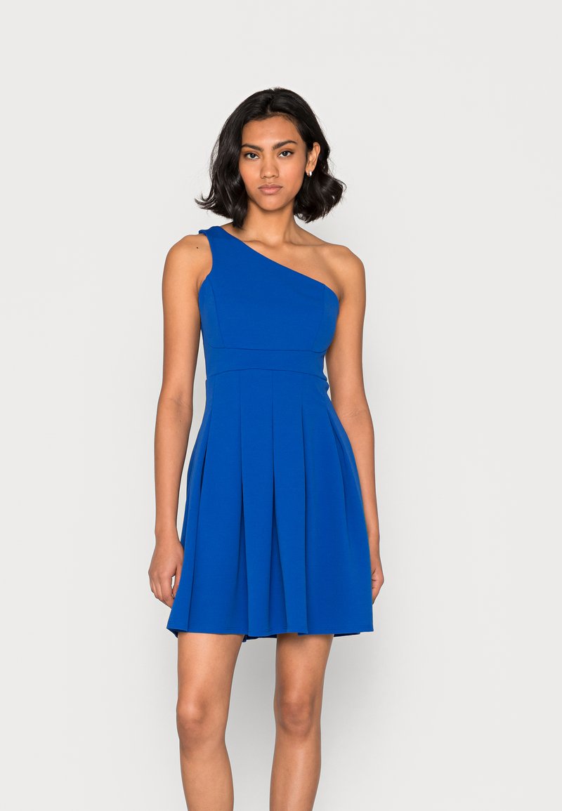 Wal G FRIEDA ONE SHOULDER SKATER DRESS - Cocktailkleid/festliches Kleid - Electric Blue