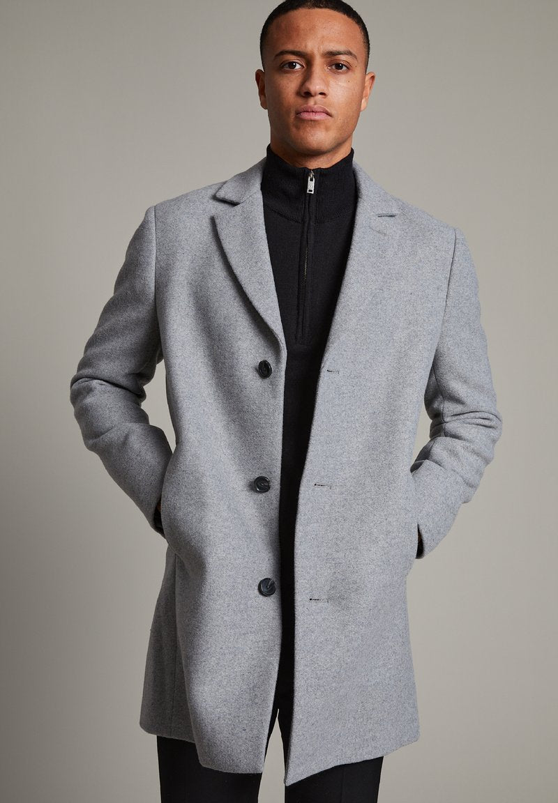 Matinique MATRACE - Kurzmantel - Light Grey Melange