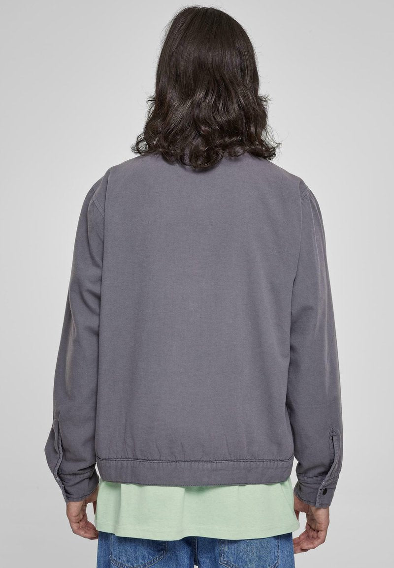 URBAN CLASSICS OVERDYED WORKWEAR - Jeansjacke - Darkshadow