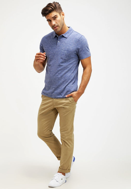 Pier One Poloshirt - Blue Melange