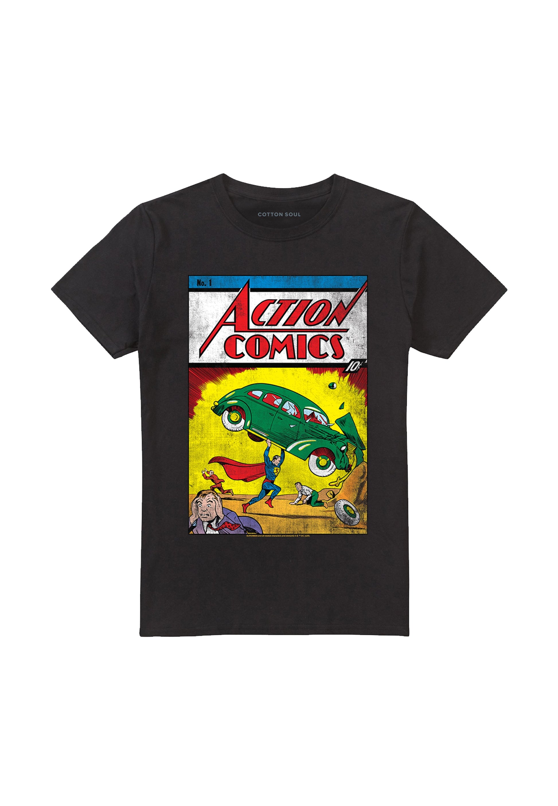  ACTION COMICS ISSUE - Print T-shirt - Black