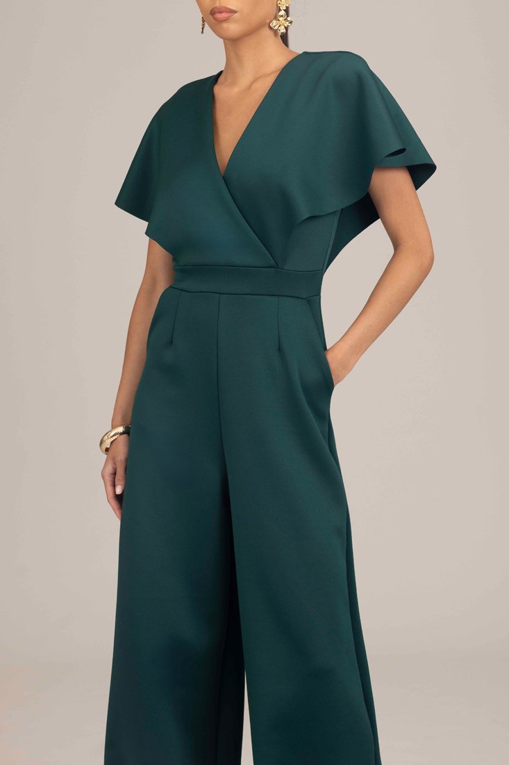  WEDDING BETTY WRAP - Jumpsuit - Forest Green