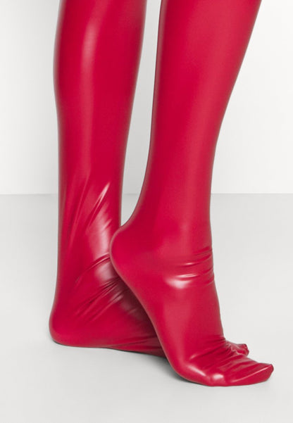  PRIVATE - Overkneestrümpfe - Red