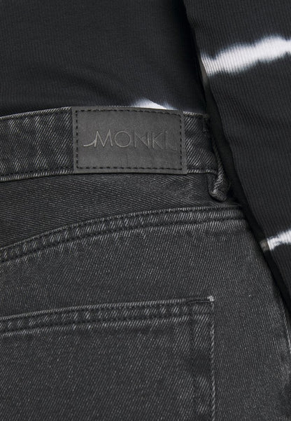 Monki Jeans Shorts - Black Dark