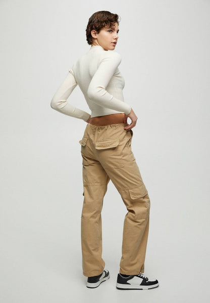 PULL & BEAR COLOURFUL HIGH - Strickpullover - Mottled Beige