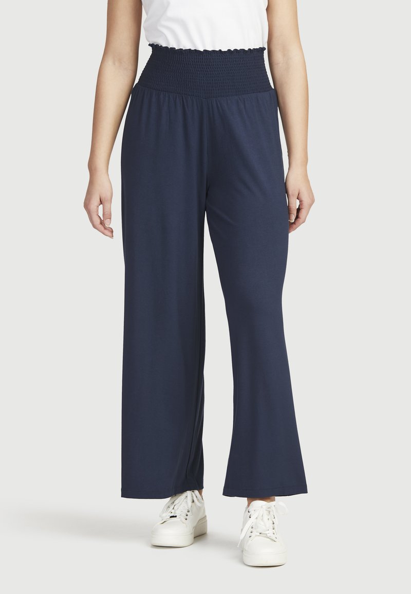  LIV SOLID ECOVERO - Stoffhose - Navy