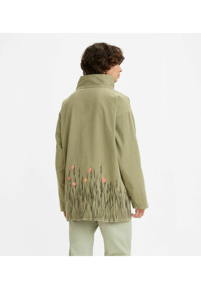  LVC FISHERMAN SMOCK HAND DRAWN CAMO GREE - Kurzmantel - Multi