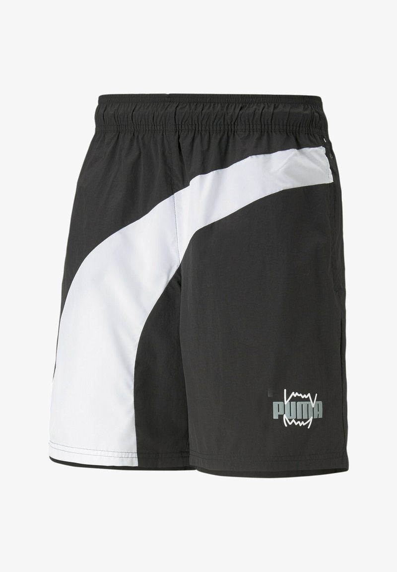 Puma CLYDE - Kurze Sporthose - Black White