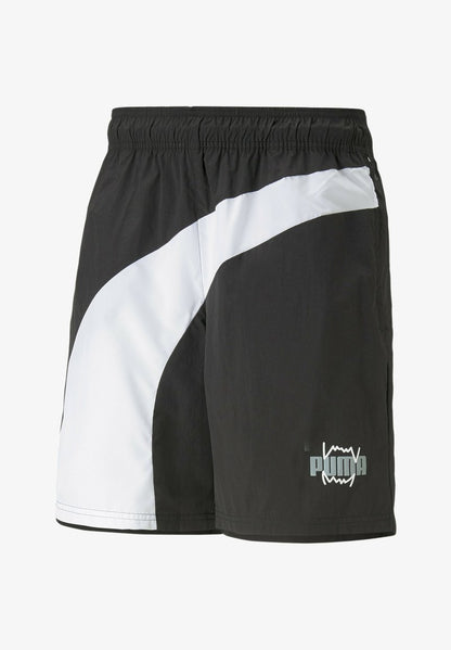 Puma CLYDE - Kurze Sporthose - Black White