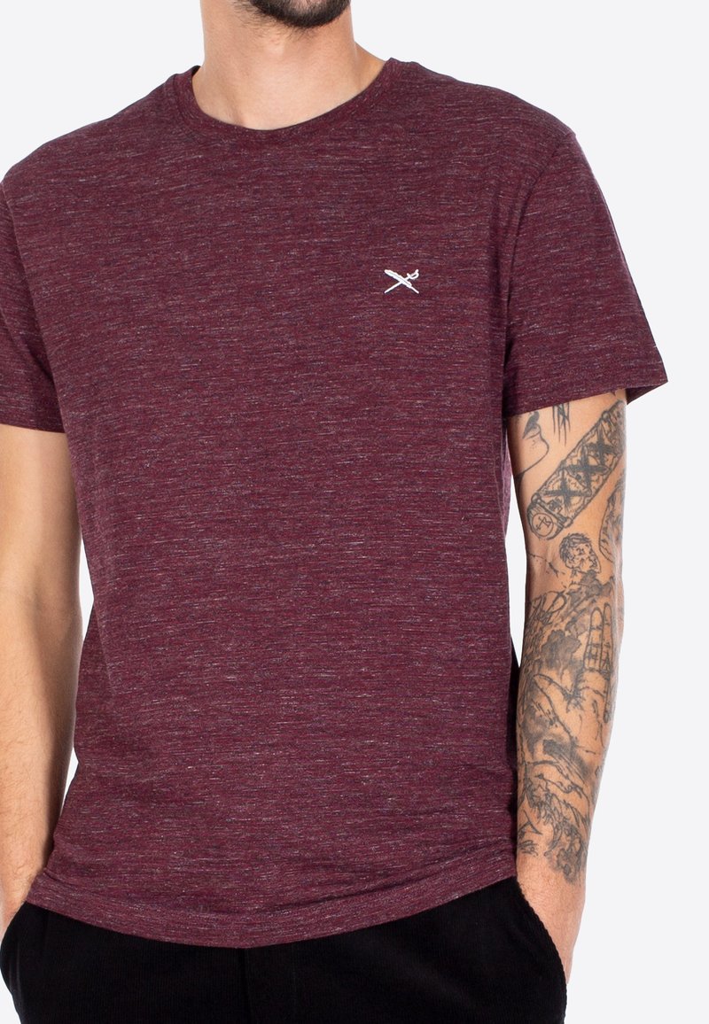 Iriedaily T-Shirt Basic - Maroon Mel.