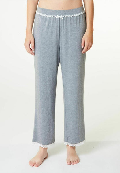 JASMIN - Nachtwäsche Hose - Grey Melange