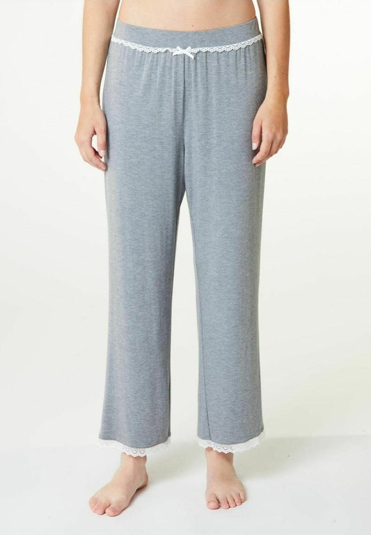 JASMIN - Nachtwäsche Hose - Grey Melange