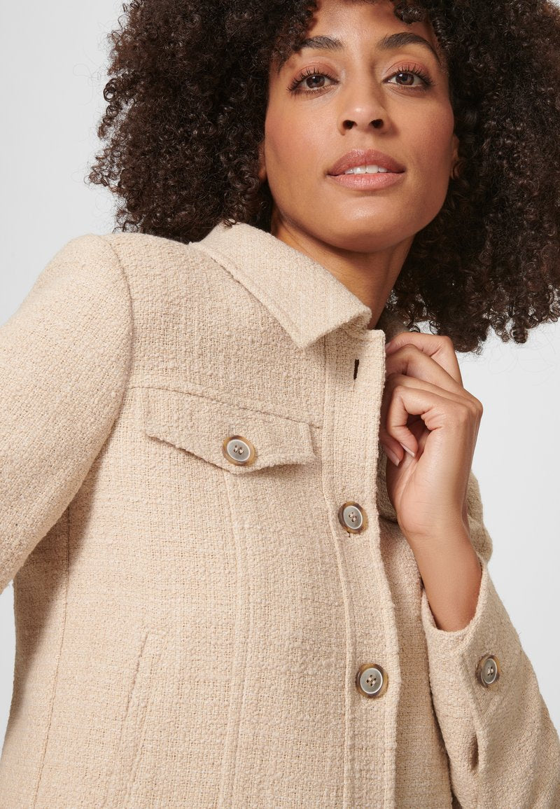  KURZE TWEE IM LOOK - Übergangsjacke - Natur