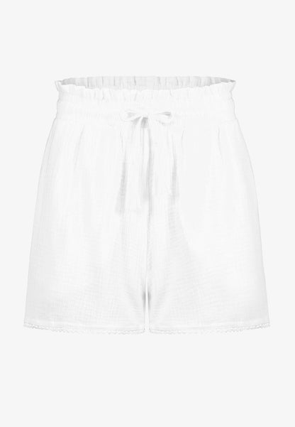 SUBLEVEL MUSSELIN - Shorts - White