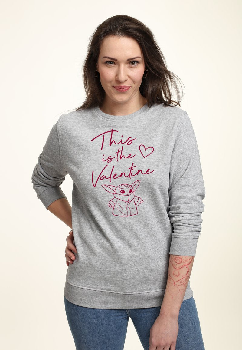 Henry Tiger STAR WARS: THE MANDALORIAN THIS VALENTINE - Sweatshirt - Heather Grey