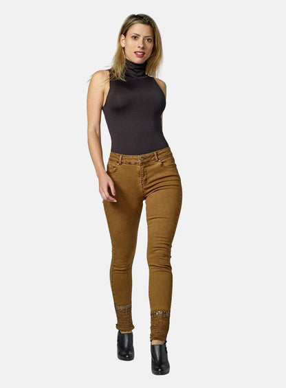 Koroshi Jeans Skinny Fit - Mostaza