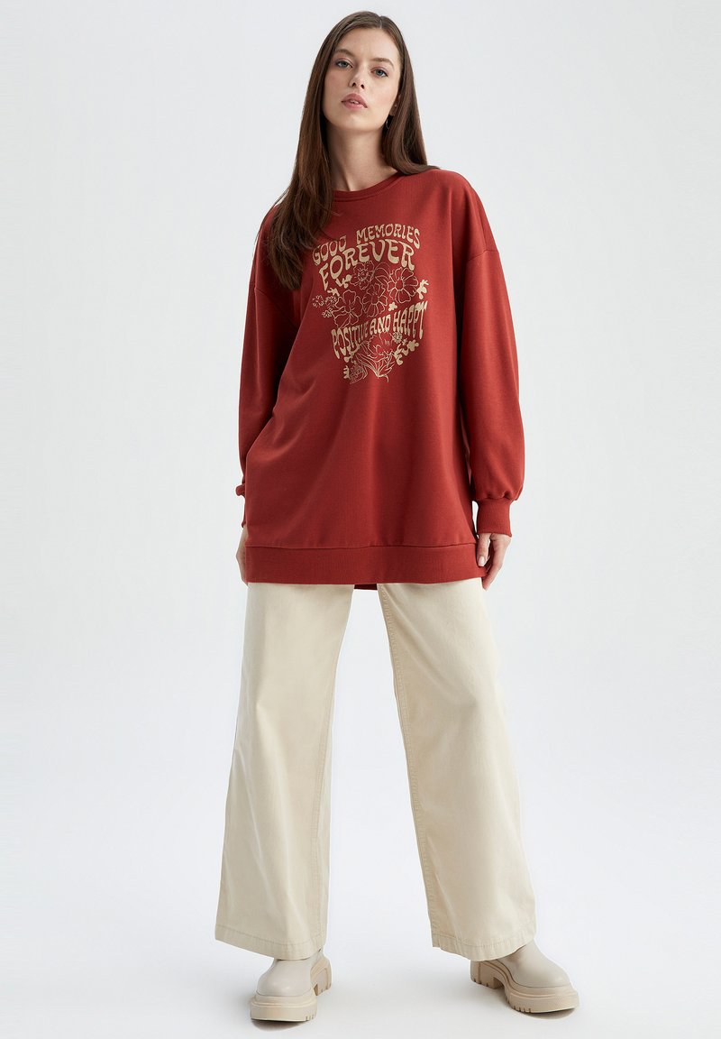 DeFacto RELAX FIT - Sweatshirt - Orange