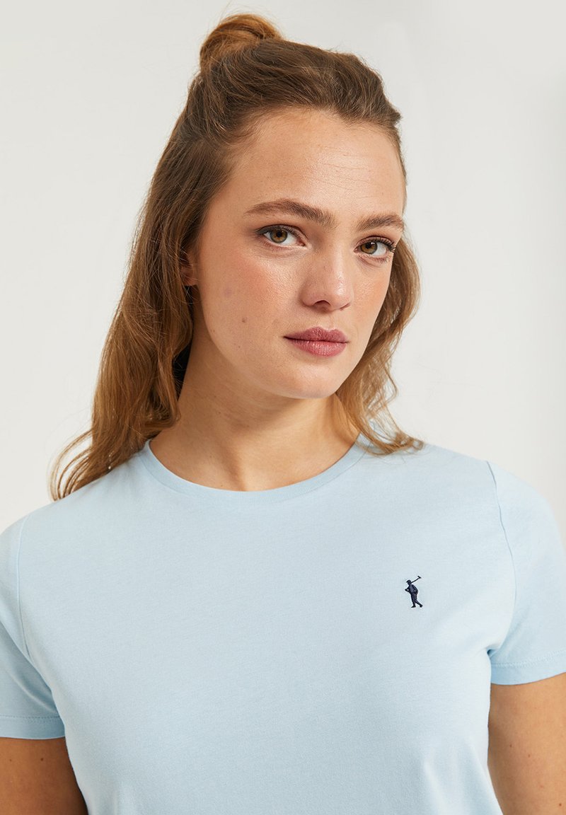 POLO CLUB SHORT SLEEVE RIGBY GO - T-Shirt Basic - Sky Blue