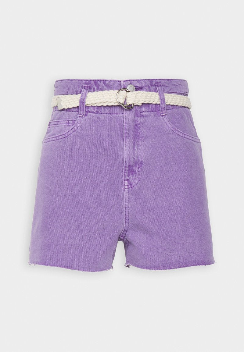Edc By Esprit Jeans Shorts - Purple
