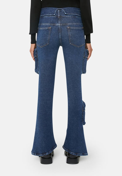 Trussardi 5 POCKET - Jeans Bootcut - Blue