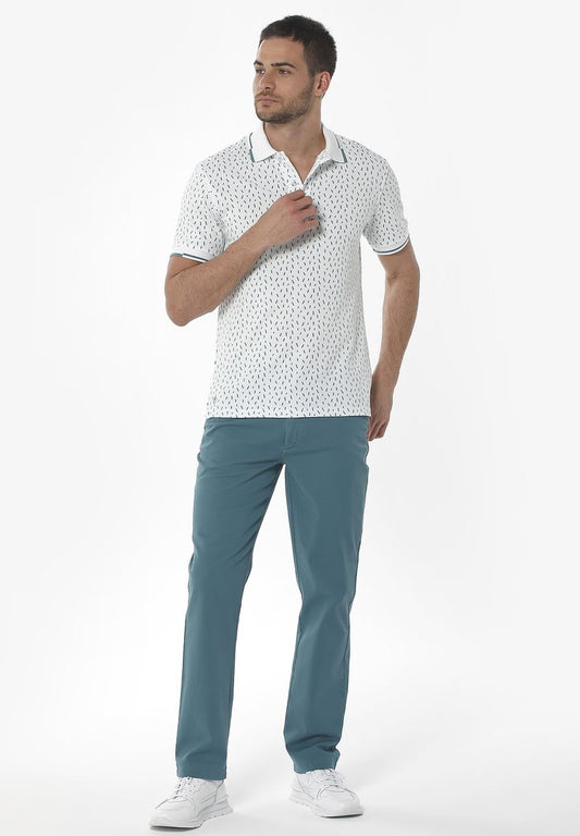  GARMENT DYED REGULAR FIT - Stoffhose - Petrol Green