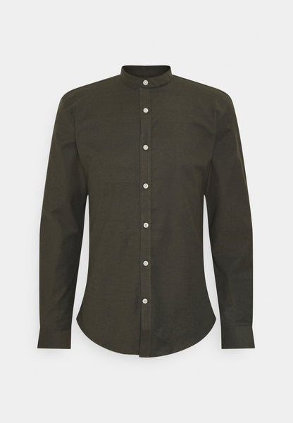 Lindbergh SLIM FIT OXFORD MANDERIN SUPERFLEX - Hemd - White