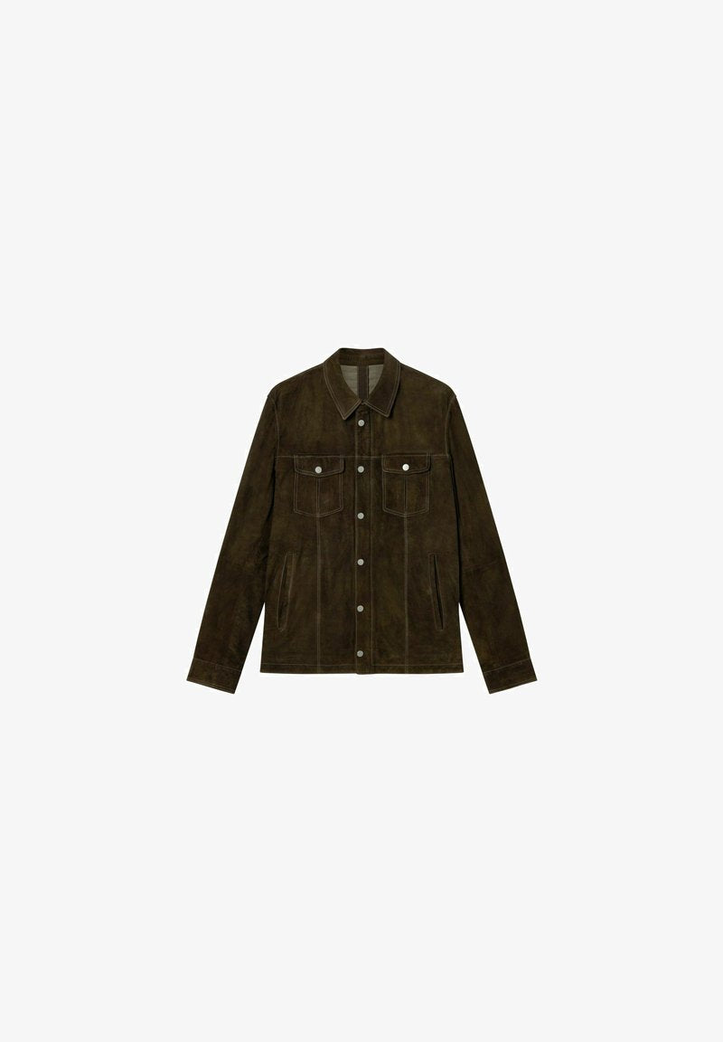  Lederjacke - Verde Scuro