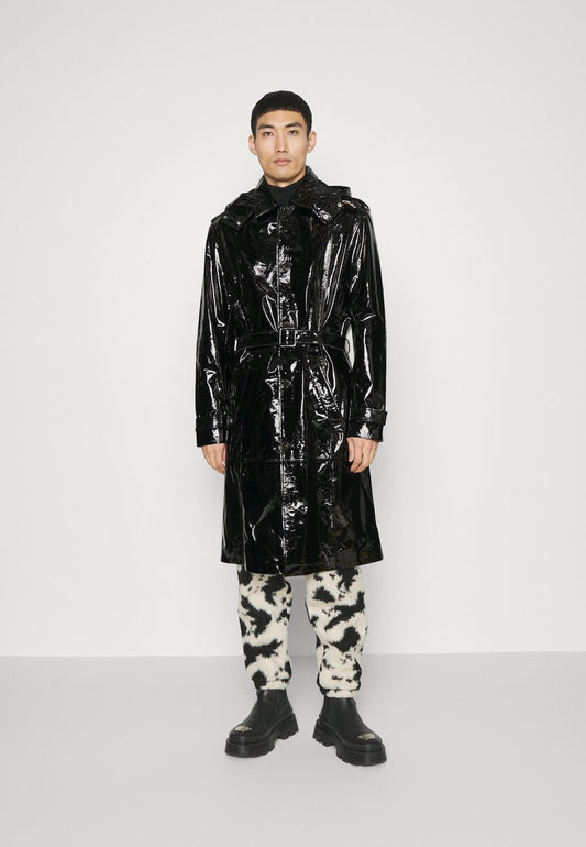  ZACH - Klassischer Mantel - Black Patent