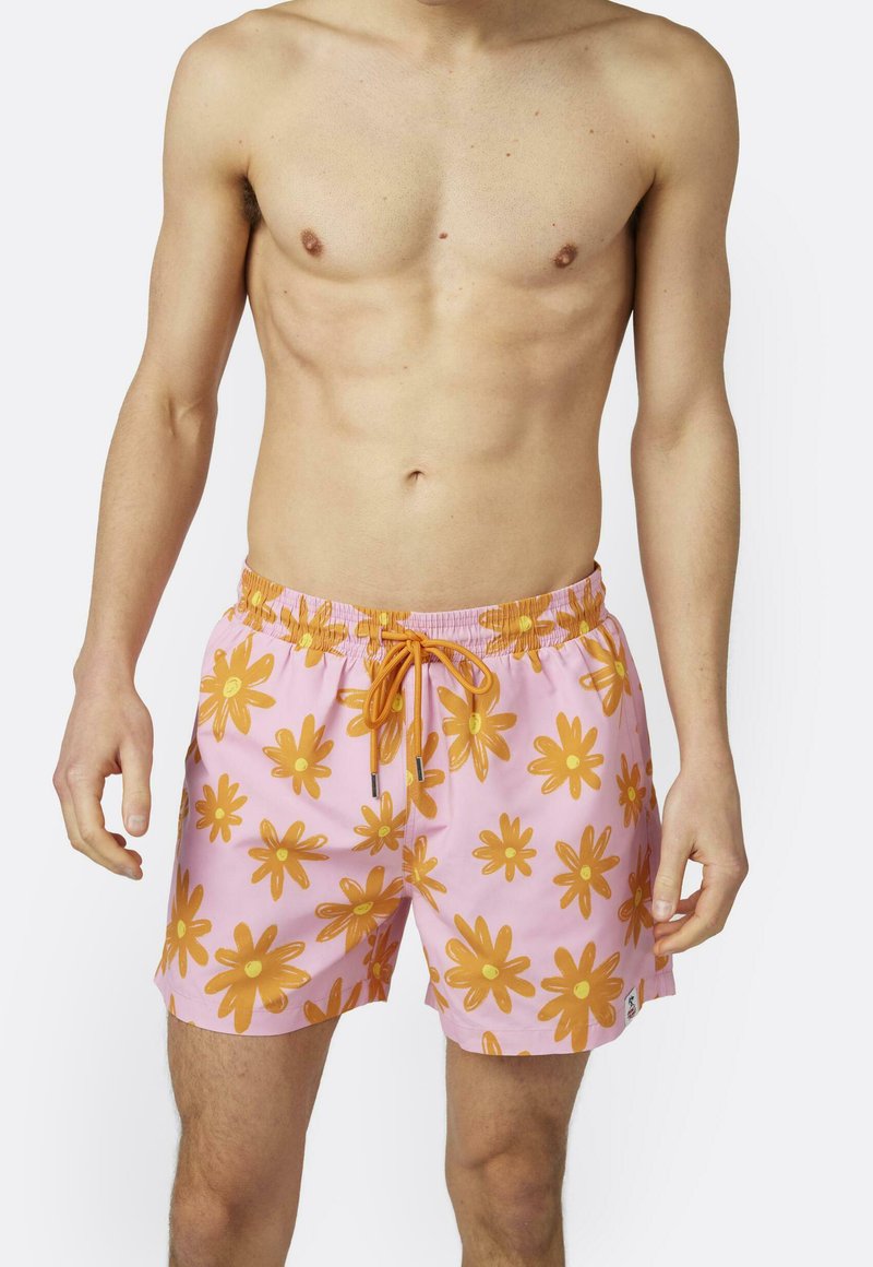  HUNKY IN BRIGHT FLOWER PRINT - Badeshorts - Pink